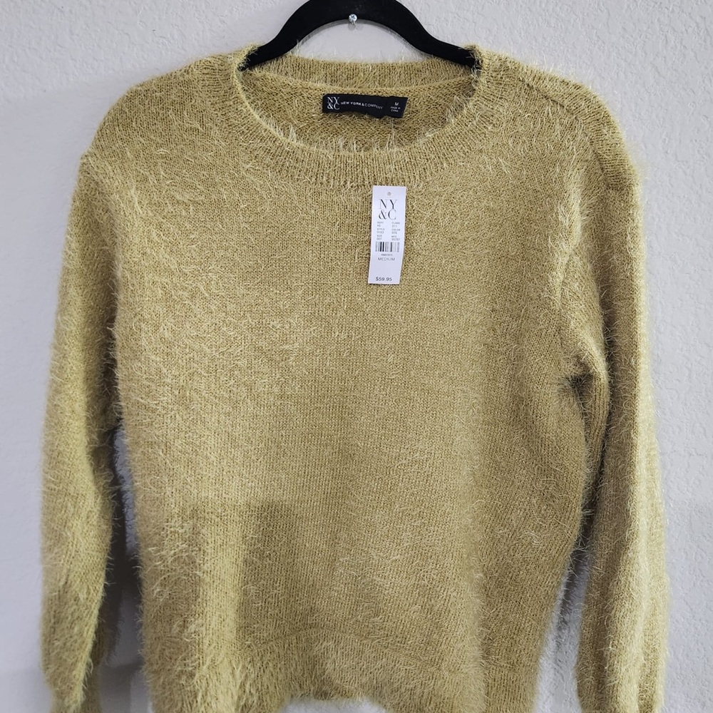 New York & Company Women's Cozy Beige Sweater